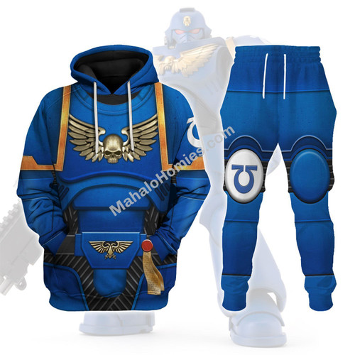 MahaloHomies Unisex Tracksuit Hoodies Space Marines Ultramarines 3D Costumes
