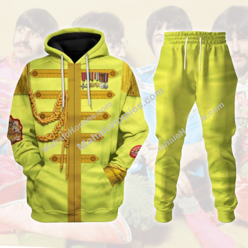 MahaloHomies Unisex Tracksuit Pullover Sweatshirt The Beatles John Lennon Sgt. Pepper 3D Apparel