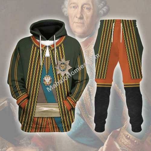 Mahalohomies Tracksuit Hoodies Pullover Sweatshirt Burkhard Christoph von Munnich - Russia Historical 3D Apparel