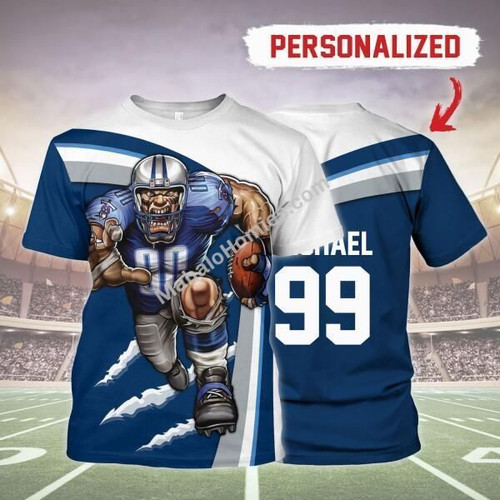 MahaloHomies Personalized Unisex T-Shirt Tennessee Titans Football Team 3D Apparel