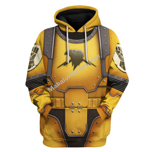 MahaloHomies Unisex Hoodie Imperial Fists in Mark III Power Armor 3D Costumes