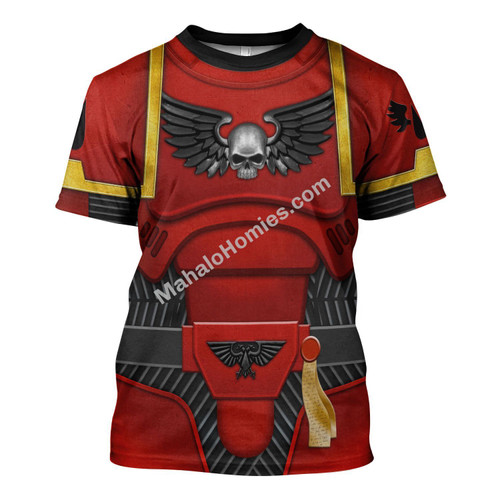 MahaloHomies Unisex T-shirt Space Marines Blood Angels 3D Costumes