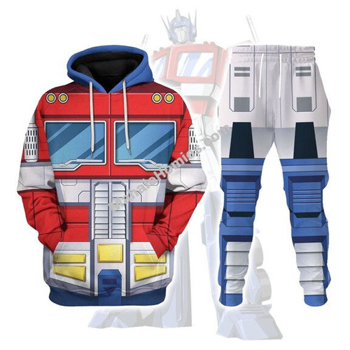 MahaloHomies Unisex Tracksuit Hoodies Optimus Prime 3D Costumes