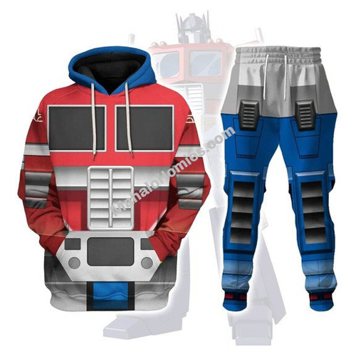 MahaloHomies Unisex Tracksuit Hoodies Robot Optimus Prime 3D Costumes
