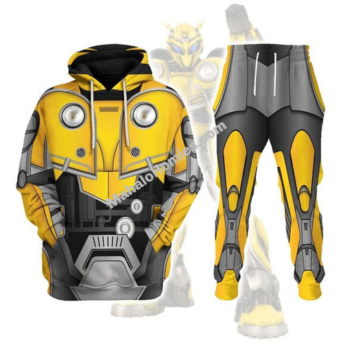 MahaloHomies Unisex Tracksuit Hoodies Bumblebee 3D Costumes