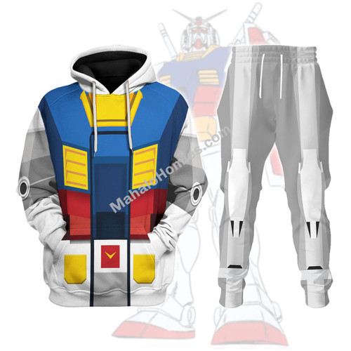 Gundam Robot Hoodies Pullover Sweatshirt Tracksuit