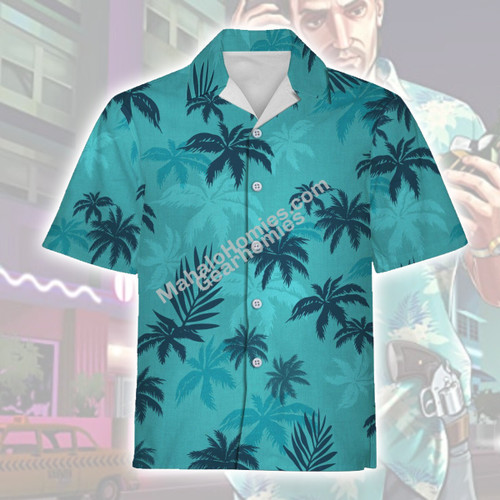 MahaloHomies Hawaiian Shirt Tommy Vercetti Outfit Cosplay Apparel