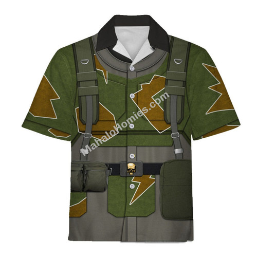 MahaloHomies Unisex Hawaiian Shirt Imperial Guard Kasrkin 3D Costumes