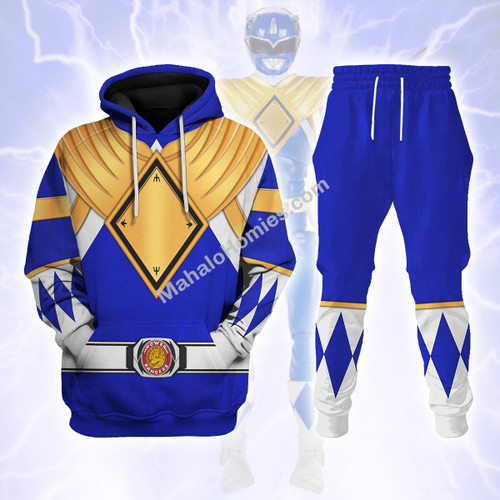 Blue Ranger Dragon Shield Hoodies Sweatshirt T-shirt Hawaiian Tracksuit