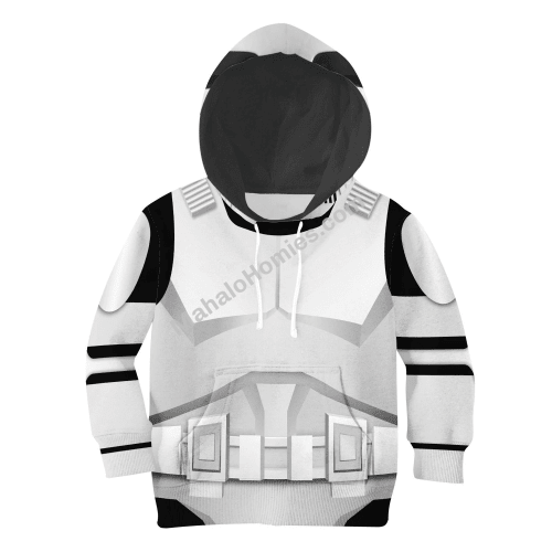 MahaloHomies Unisex Kid Tops Pullover Sweatshirt Stormtrooper 3D Apparel