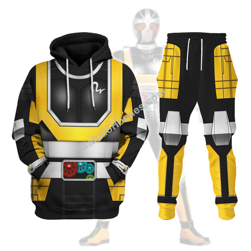 Simulation Super Gold Kamen Rider Black RX Hoodies Sweatshirt T-shirt Hawaiian Tracksuit