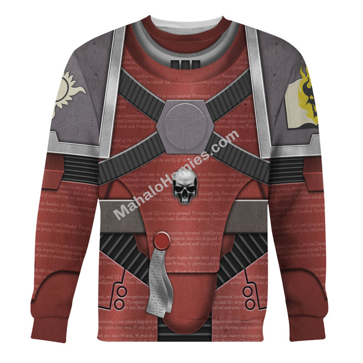 MahaloHomies Unisex Sweatshirt Horus Heresy-era Word Bearers Colour Scheme 3D Costumes