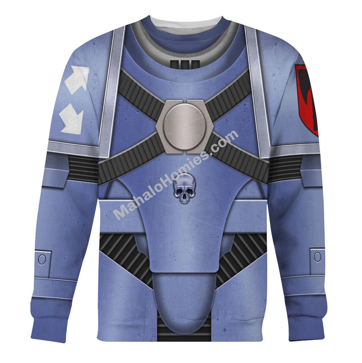 MahaloHomies Unisex Sweatshirt Pre-Heresy Space Wolves in Mark IV Maximus Power Armor 3D Costumes