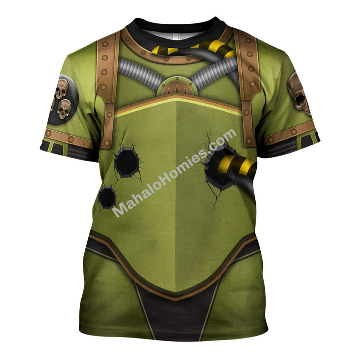 MahaloHomies Unisex T-shirt Nurgle Chaos Space Marines 3D Costumes
