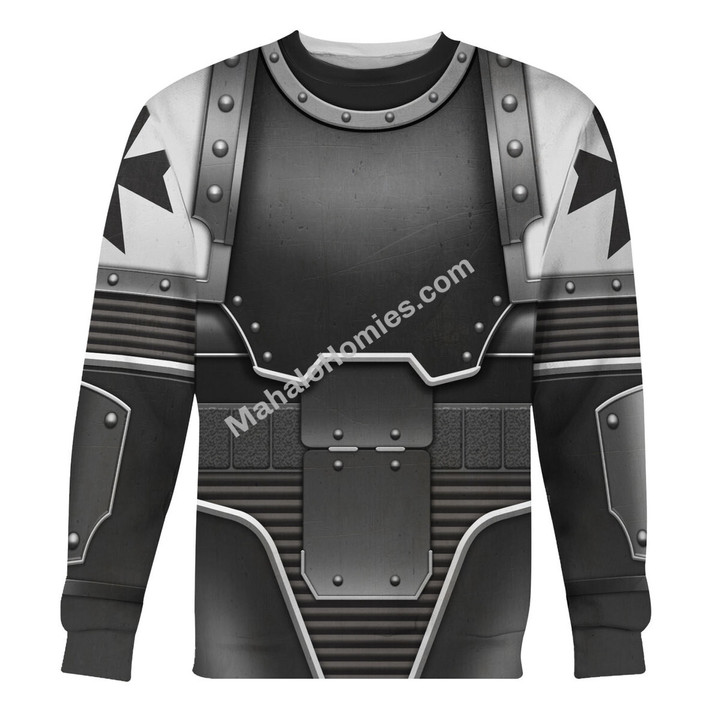 MahaloHomies Unisex Sweatshirt Black Templars In Mark III Power Armor 3D Costumes