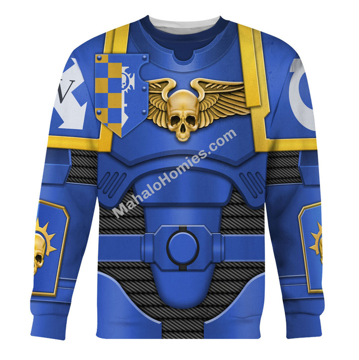 MahaloHomies Unisex Sweatshirt Primaris Lieutenant 3D Costumes