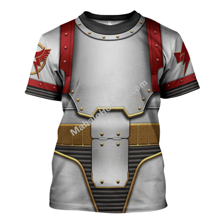 MahaloHomies Unisex T-shirt White Scars in Mark III Power Armor 3D Costumes