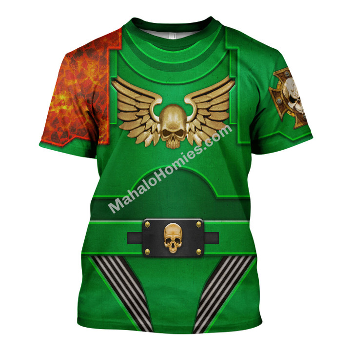 MahaloHomies Unisex T-shirt Terminator Armor Salamanders 3D Costumes