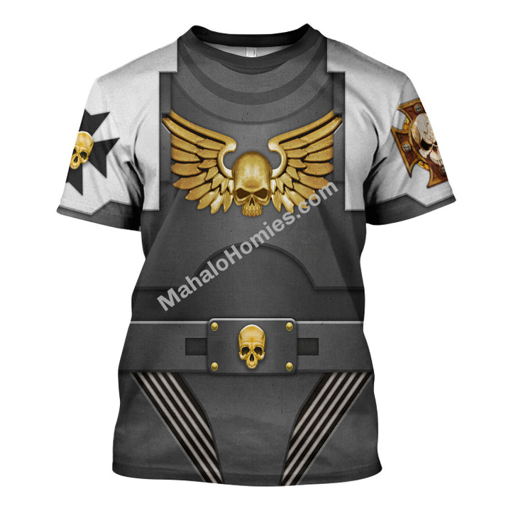 MahaloHomies Unisex T-shirt Terminator Armor Black Templars 3D Costumes