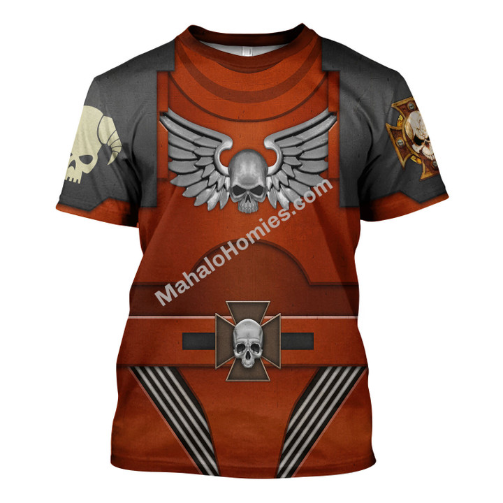 MahaloHomies Unisex T-shirt Indomitus Pattern Tactical Dreadnought Armour 3D Costumes