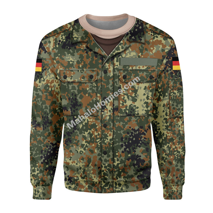 MahaloHomies Unisex Sweatshirt German Military Uniform 3D Costumes