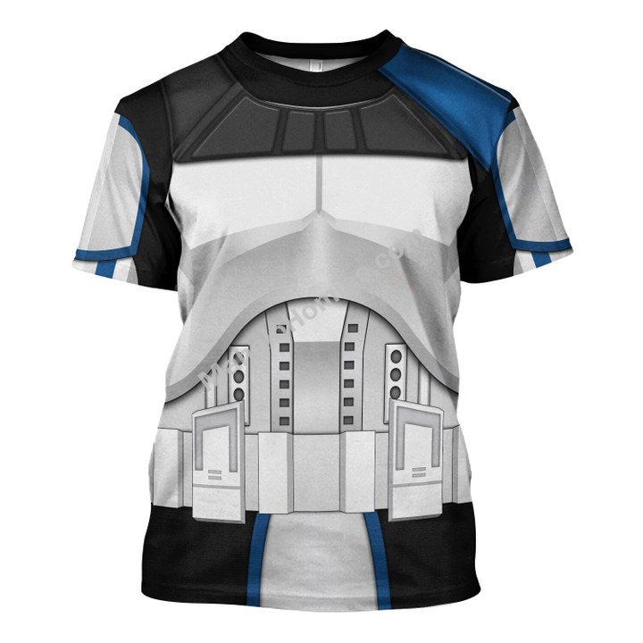 MahaloHomies T-shirt Captain Rex Star Wars 3D Costumes