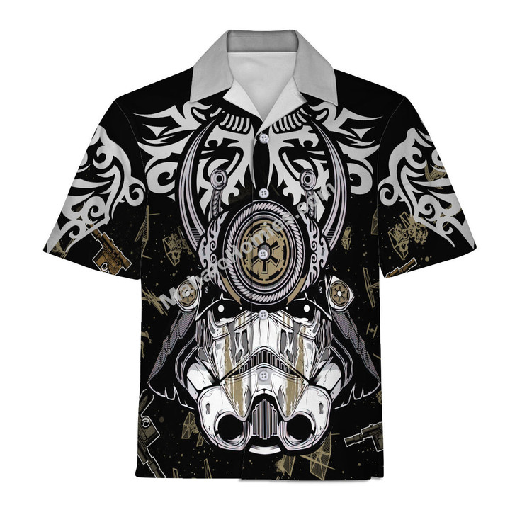 MahaloHomies Unisex Hawaiian Shirt Trooper Samurai 3D Apparel