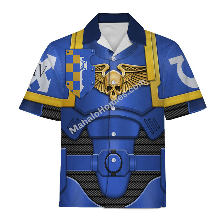 MahaloHomies Unisex Hawaiian Shirt Primaris Lieutenant 3D Costumes