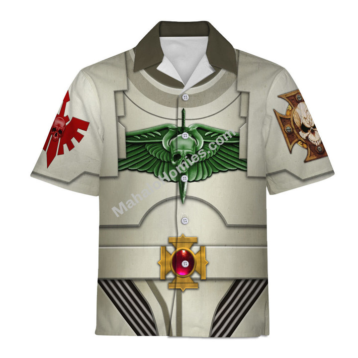 MahaloHomies Unisex Hawaiian Shirt Terminator Armor Blood Angels 3D Costumes