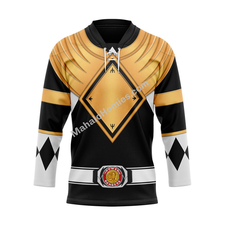 Black Ranger Dragon Shield Hockey Jersey