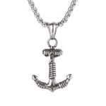 Pirate Anchor Pendant Men's Necklace