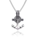 Stainless Steel Anchor Skull Men Necklaces