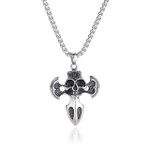 Men Necklaces Cool Jewelry Stainless Steel Link Chain Cross Skull Pendant Necklace