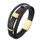 Luxury Jewelry for Men Trendy Multilayer Braided Rope Leather Bracelets