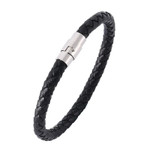 Minimalist Style Genuine Leather Bracelet for Couples Hand-woven Simple Bangles