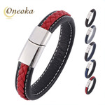 Korean Version Stylish Simple Bracelets High-end Super Fiber Leather Wristband