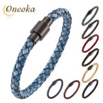 Multicolor Optional Trendy Simple Bracelet Versatile Genuine Leather Bangle