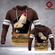 Rooster 3D printed hoodie FBR