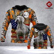 WEIMARANER 3D ALL OVER PRINTED HOODIE PDL