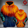 Rooster 3D printed hoodie IHA Chicken