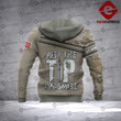 Personalized Warrior Just The Tip 3D printed hoodie ARMW