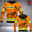 TT Personalized Lineman 3D printed hoodie UMT