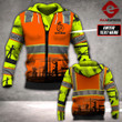 CUSTOMIZE Labourer LMT SAFETY 3D PRINTED HOODIE PDT0701
