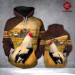 TT Rooster Farm 3D printed hoodie GVQ