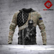 Warriors SLN 3D printed hoodie BL