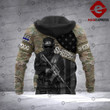 Warriors SLN 3D printed hoodie BL