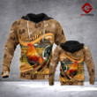 Rooster 3D printed hoodie MQK