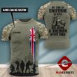 Customized British Veteran Tshirt 3D Print 290921PDT