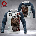 LMT CAMOUFLAGE US GERMAN WIREHAIRED POINTER 3D HOODIE