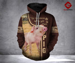 Pig 3D printed hoodie GOQ C